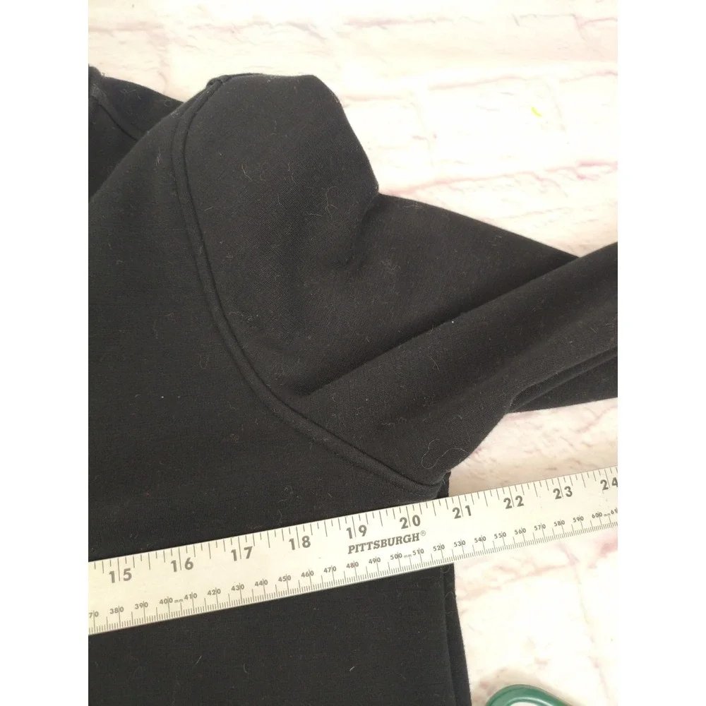 01. Algo Sweater Mens M Black Quarter Zip Performance Stretch Golf Pullover